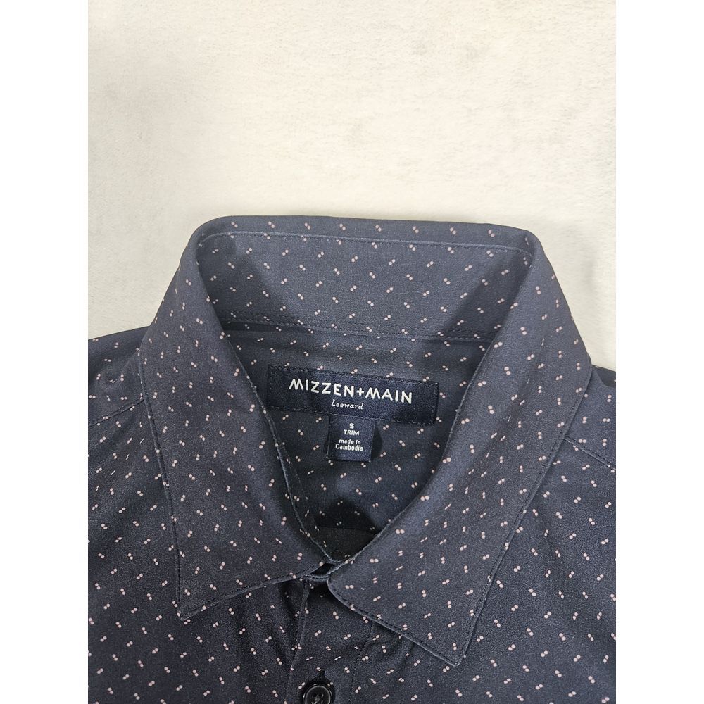 Mizzen + Main Leeward Short Sleeve Shirt Mens Small Standard Fit Geometric Print